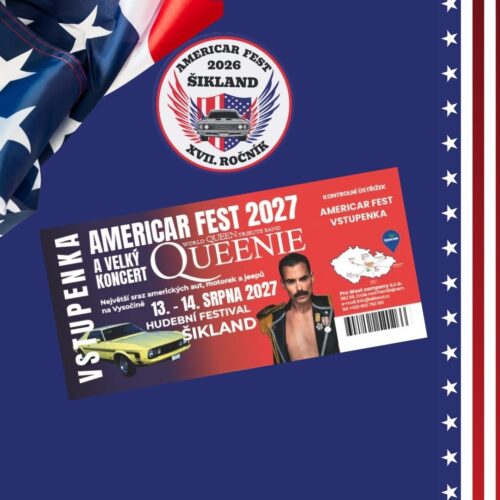 Vstupenka: AmeriCar Fest a QUEENIE